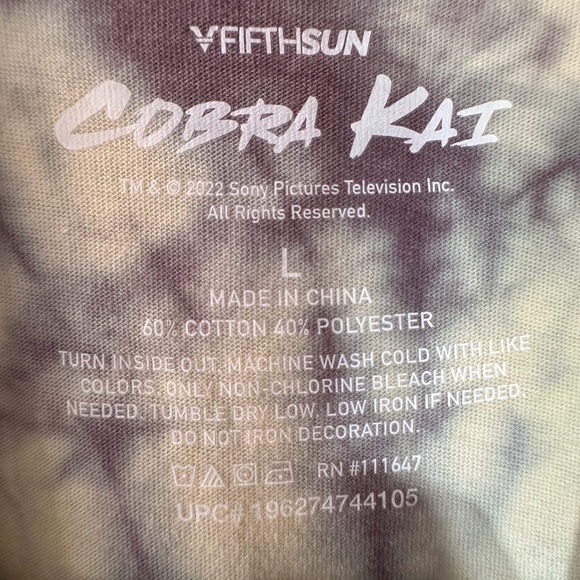 Fifth Sun Cobra Kai Tie-Dye Tee - Picture 4 of 5
